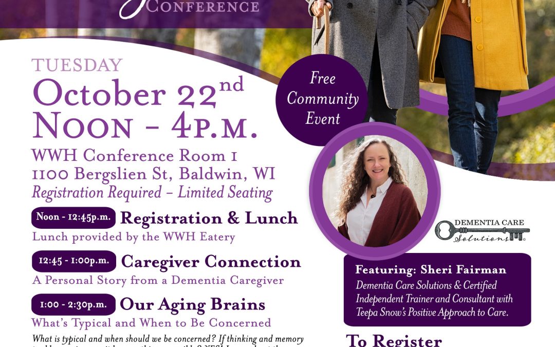(FREE) 1st Annual Dementia Caregivers Conference – BALDWIN (NW WI)