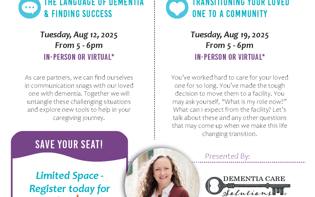 FORT ATKINSON / VIRTUAL – Transitioning your Loved One to a Community